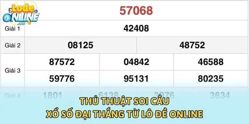 Thủ Thuật Soi Cầu Xổ Số Đại Thắng Từ Lô Đề Online